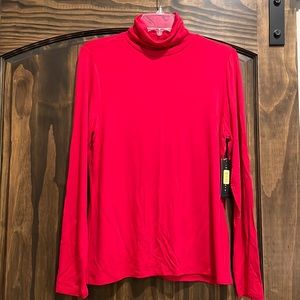 Investments essentials red turtleneck NWT
